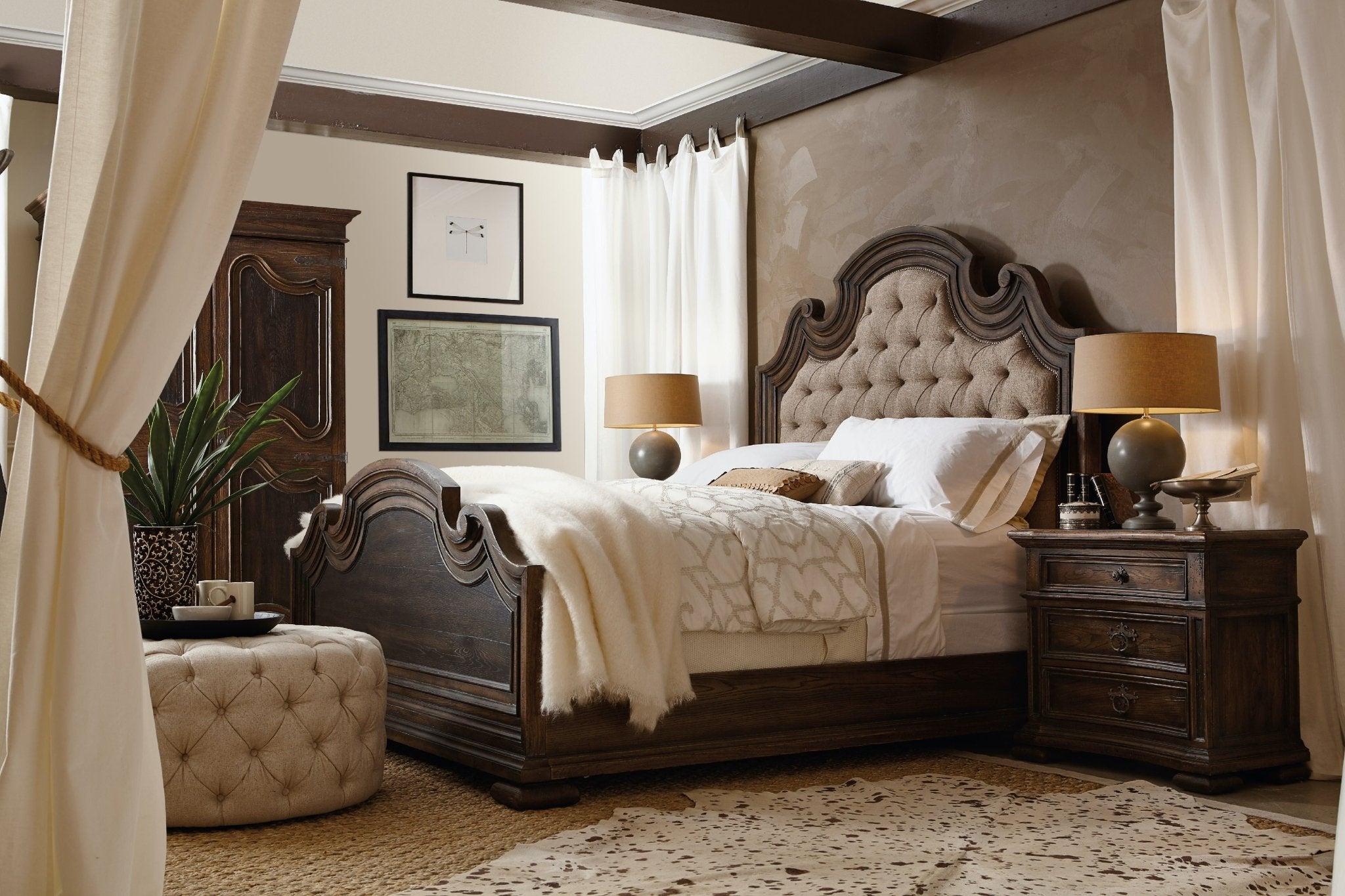 Elmendorf Three-Drawer Nightstand Nightstands| Hooker