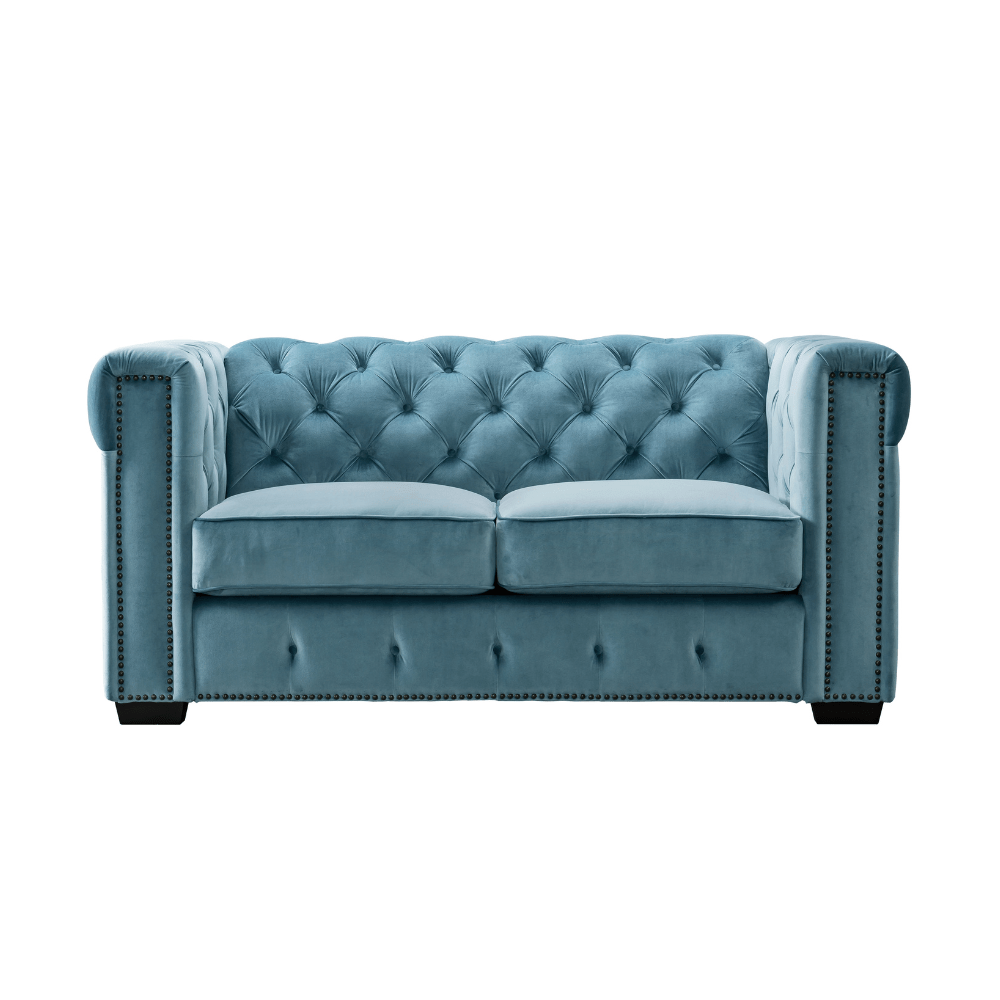 Elzaro Blue Loveseat Sofas & Loveseats| Roots Furniture