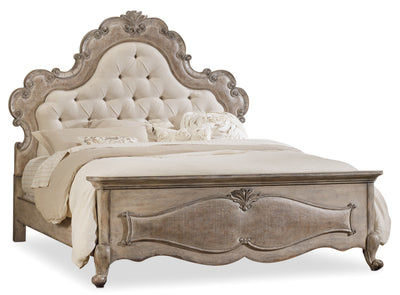 5/0 Upholstered Panel Bed - Al Rugaib Furniture (4688753131616)