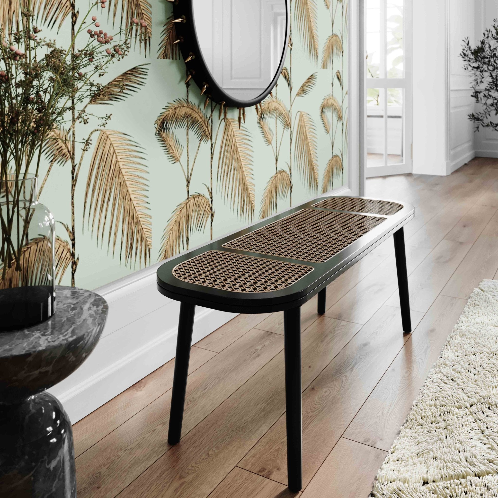 Emilia Cane Bench Benches| TOV