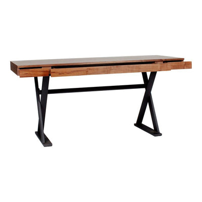 Reale Desk Walnut - Al Rugaib Furniture (4583170179168)