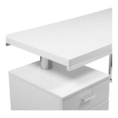 Martos Desk White - Al Rugaib Furniture (4583190659168)