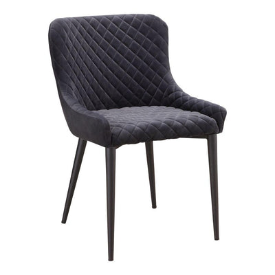 Etta Dining Chair Dark Grey - Al Rugaib Furniture (4583158775904)