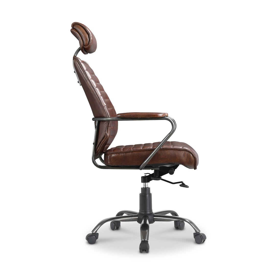 Executive Office Chair Dark Brown Leather Office Chairs| Moe's Home