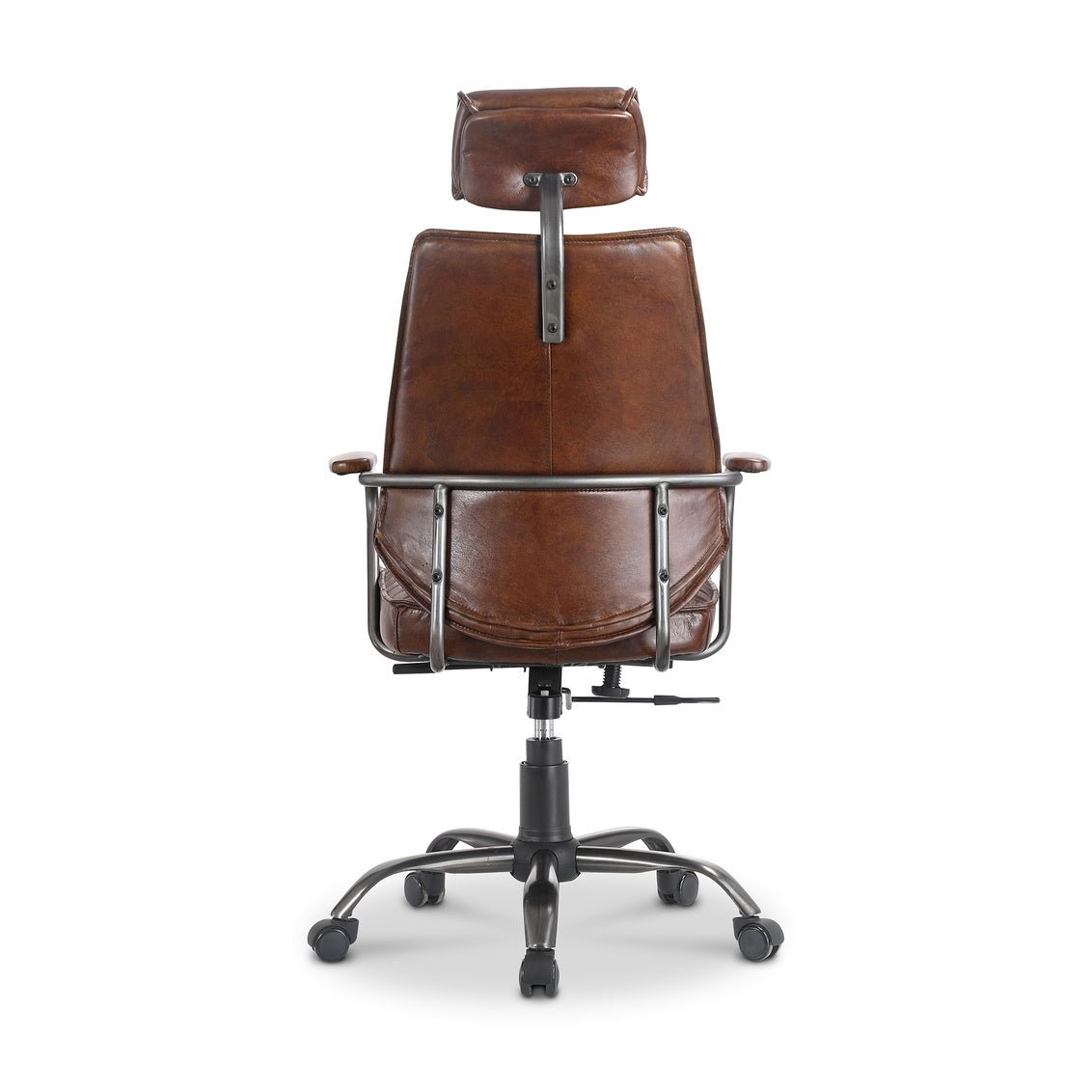 Executive Office Chair Dark Brown Leather Office Chairs| Moe's Home