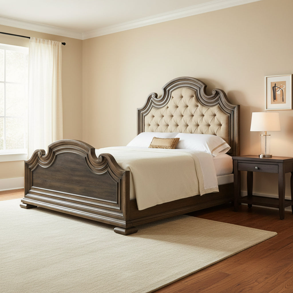 Fair Oaks California King Uph Bed Beds| Hooker