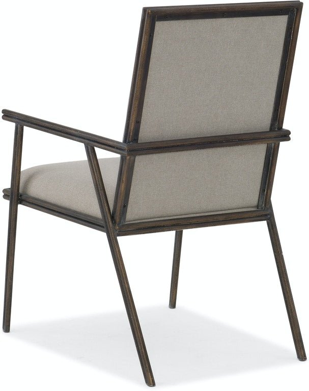 Fairview Metal Upholstered Arm Chair Dining Chairs| Hooker