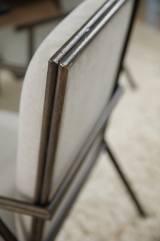 Fairview Metal Upholstered Arm Chair Dining Chairs| Hooker