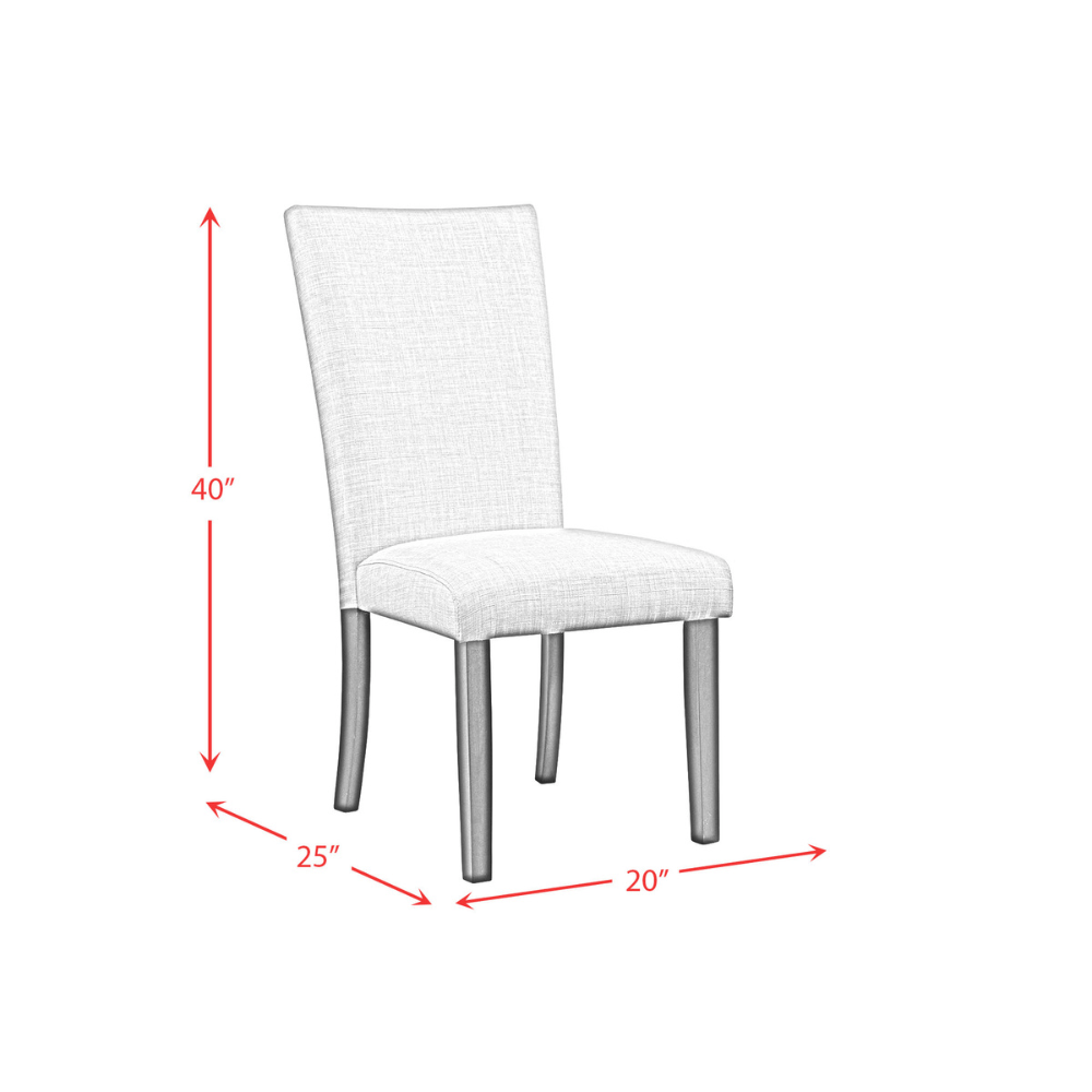 Felicia Upholstery Side Chair W/Linen Dining Chairs| Roots Furniture