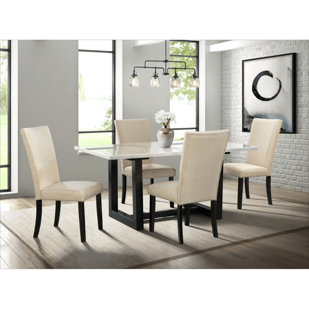Felicia Upholstery Side Chair W/Linen Dining Chairs| Roots Furniture