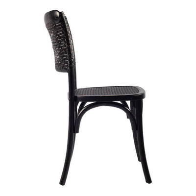 Churchill Dining Chair Antique Black-M2 - Al Rugaib Furniture (4583191183456)