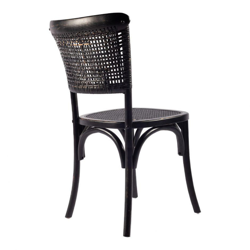 Churchill Dining Chair Antique Black-M2 - Al Rugaib Furniture (4583191183456)
