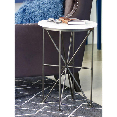 Quadrant Marble Accent Table - Al Rugaib Furniture (4583206781024)