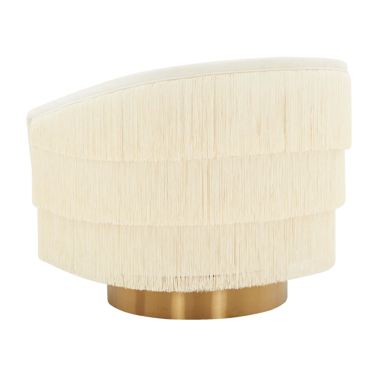 Flapper Cream Swivel Chair Chairs| TOV