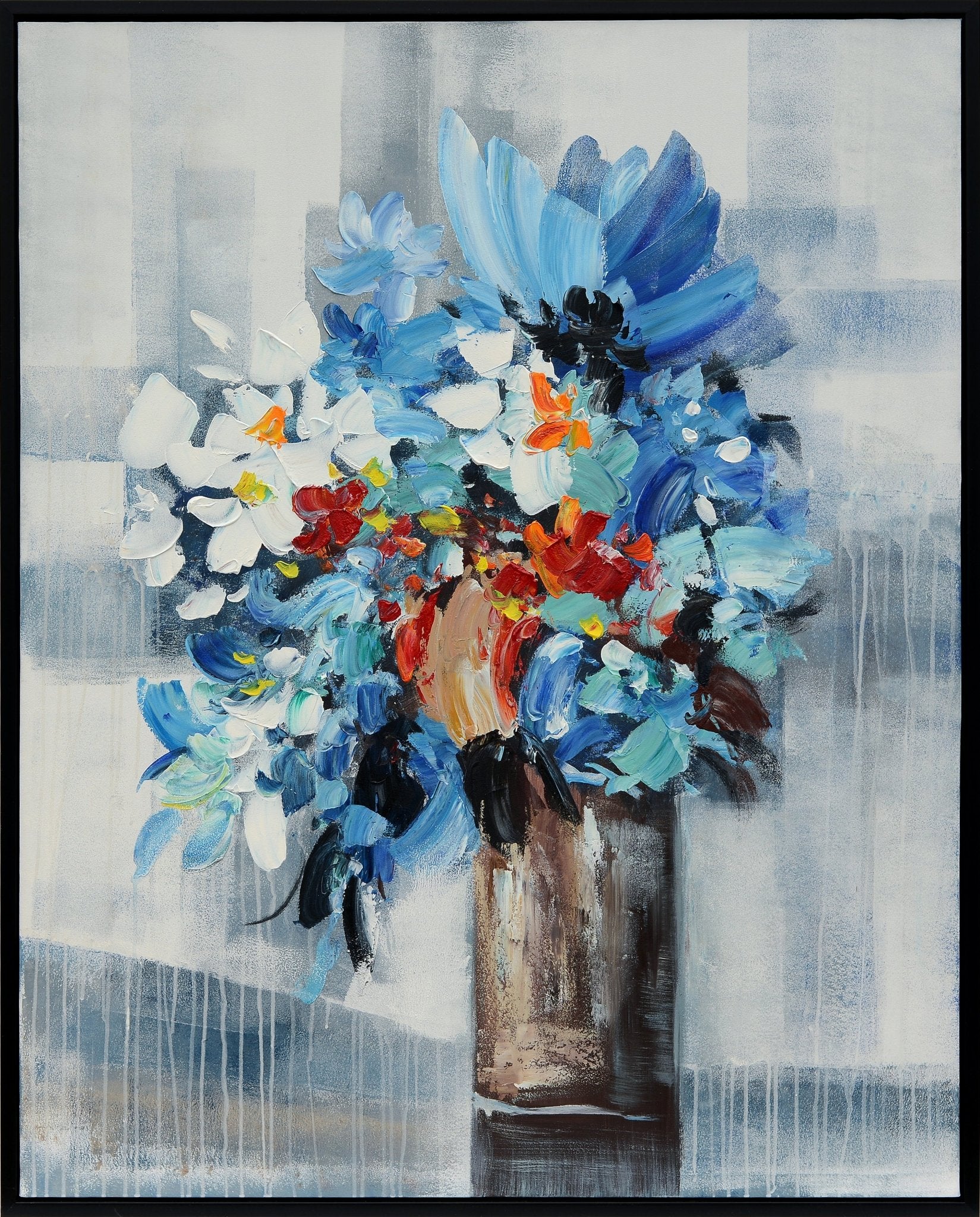 Flower Vase Handmade Oil Painting Wall Art| Crestview