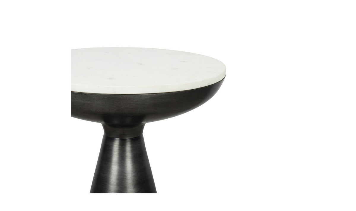 Font Side Table White Marble Accent & End Tables| Moe's Home