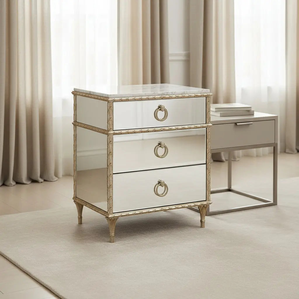 Fontainebleau - Platform Nightstand Nightstands| Caracole