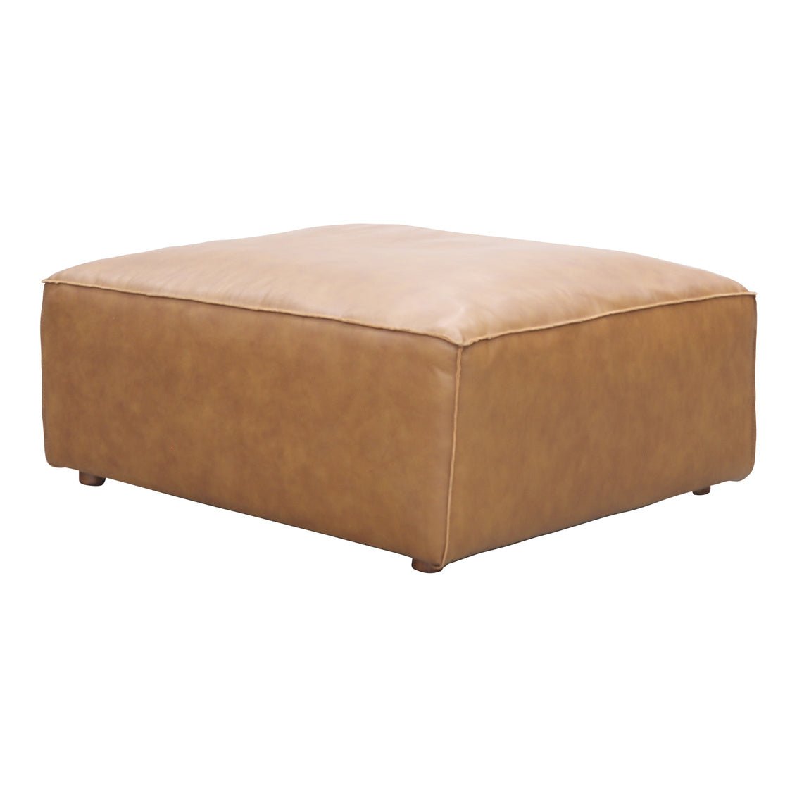 Form Ottoman Sonoran Tan Leather Sectionals| Moe's Home