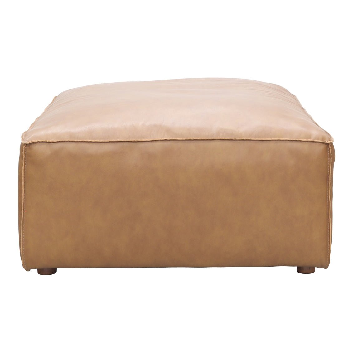 Form Ottoman Sonoran Tan Leather Sectionals| Moe's Home