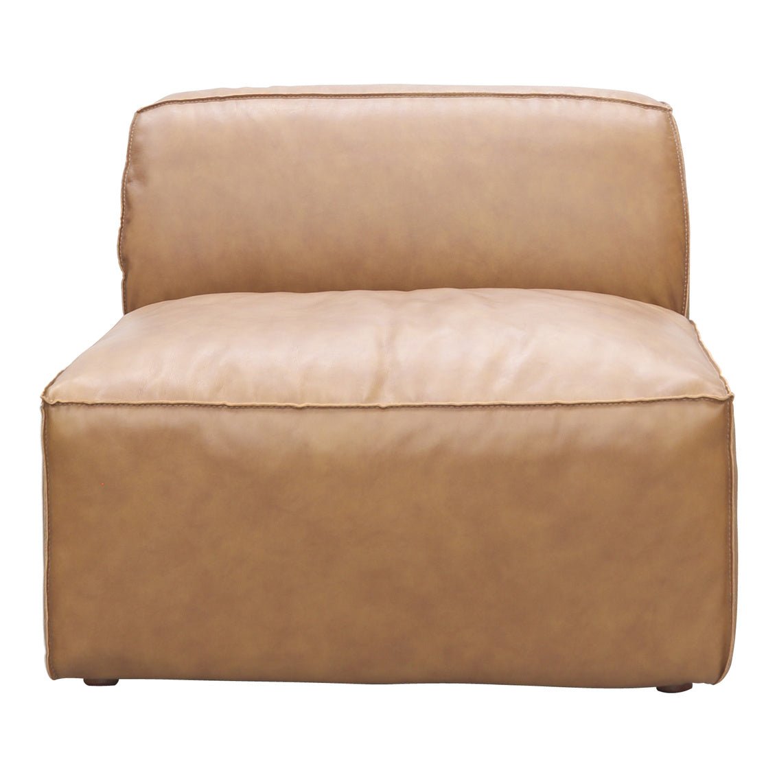 Form Slipper Chair Sonoran Tan Leather Sectionals| Moe's Home