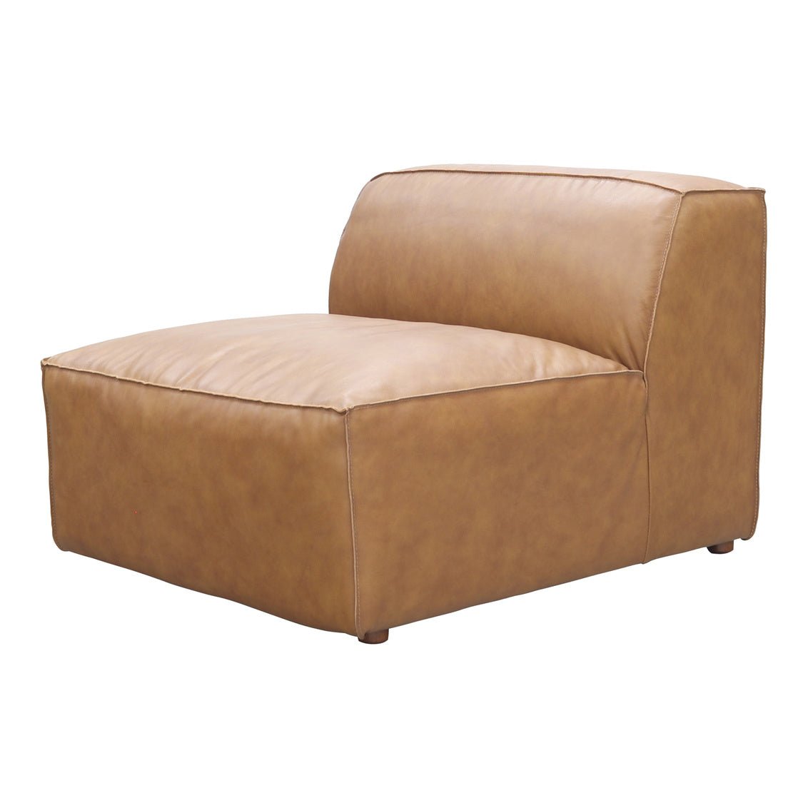Form Slipper Chair Sonoran Tan Leather Sectionals| Moe's Home