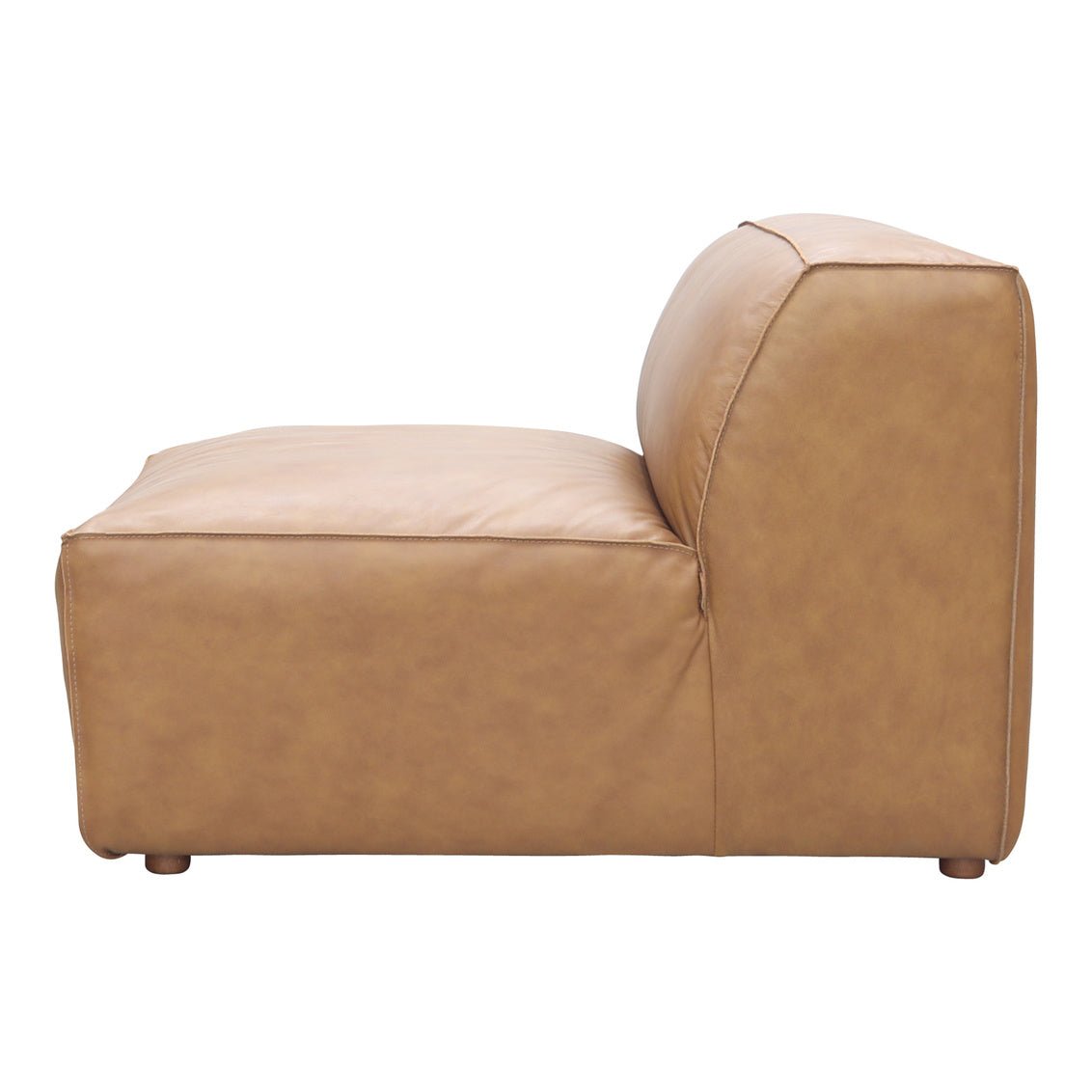 Form Slipper Chair Sonoran Tan Leather Sectionals| Moe's Home