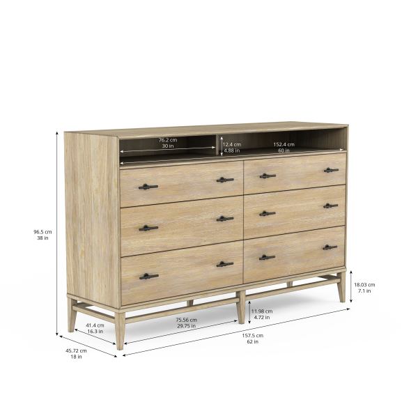 Frame Six Drawers Dresser Dressers| A.R.T. Furniture