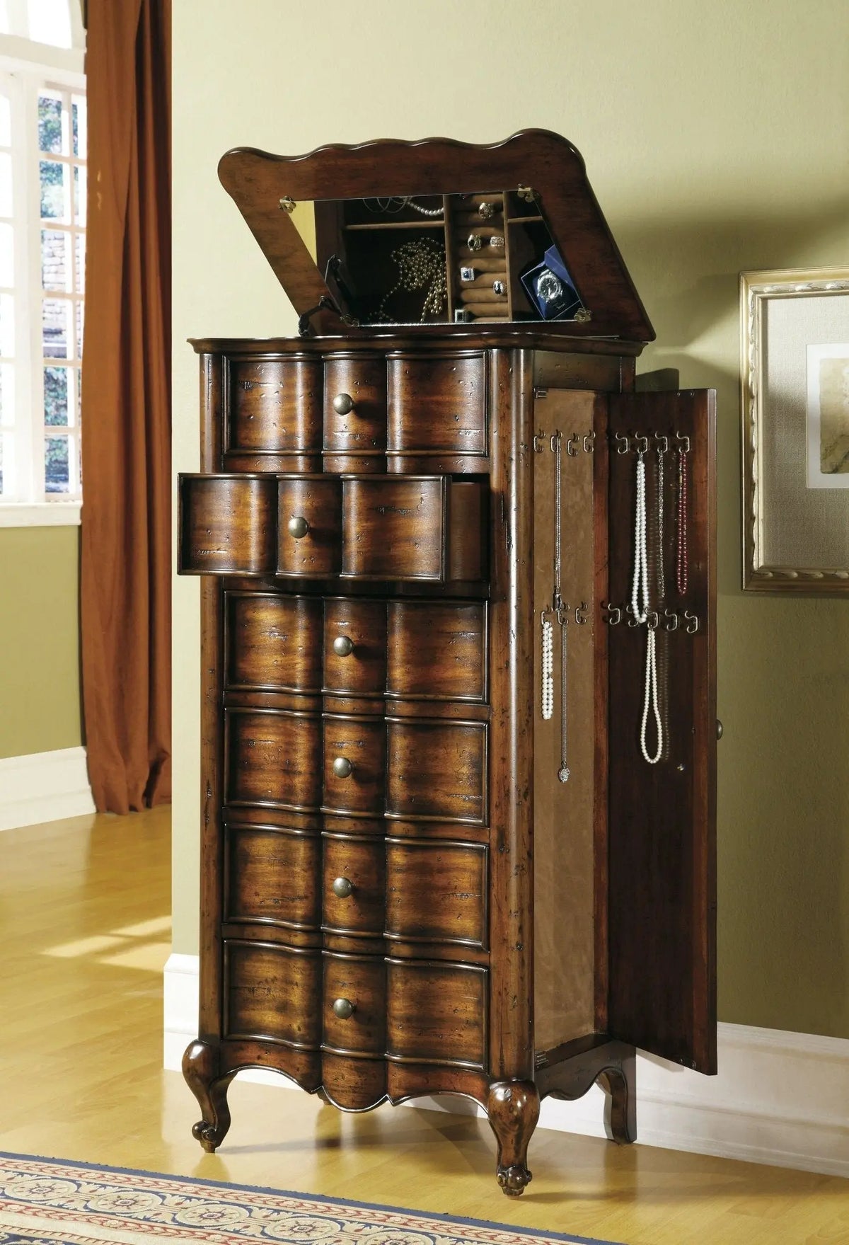 French Jewelry Armoire Cabinets & Chests| Hooker