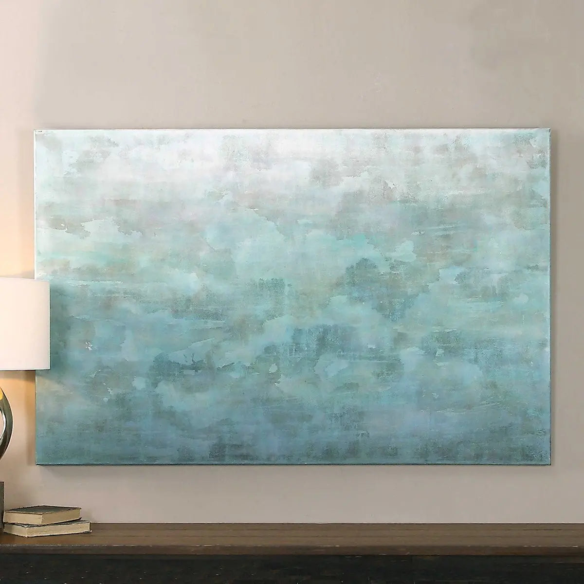 Frosted Landscape Hand Painted Canvas Hp Wall Art| Uttermost