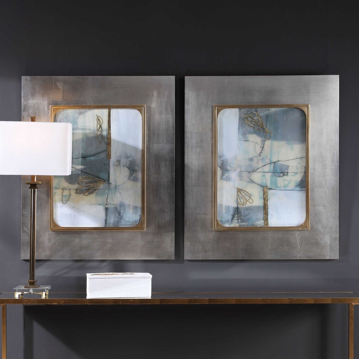 Gilded Whimsy Framed Prints, S/2 Paintings & Pictures| Uttermost