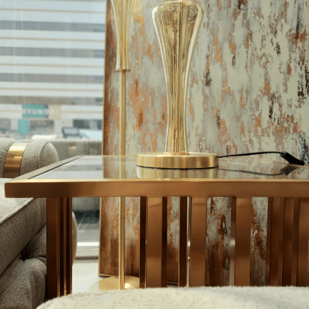 Golden Brushed End Table Accent & End Tables| Roots Furniture
