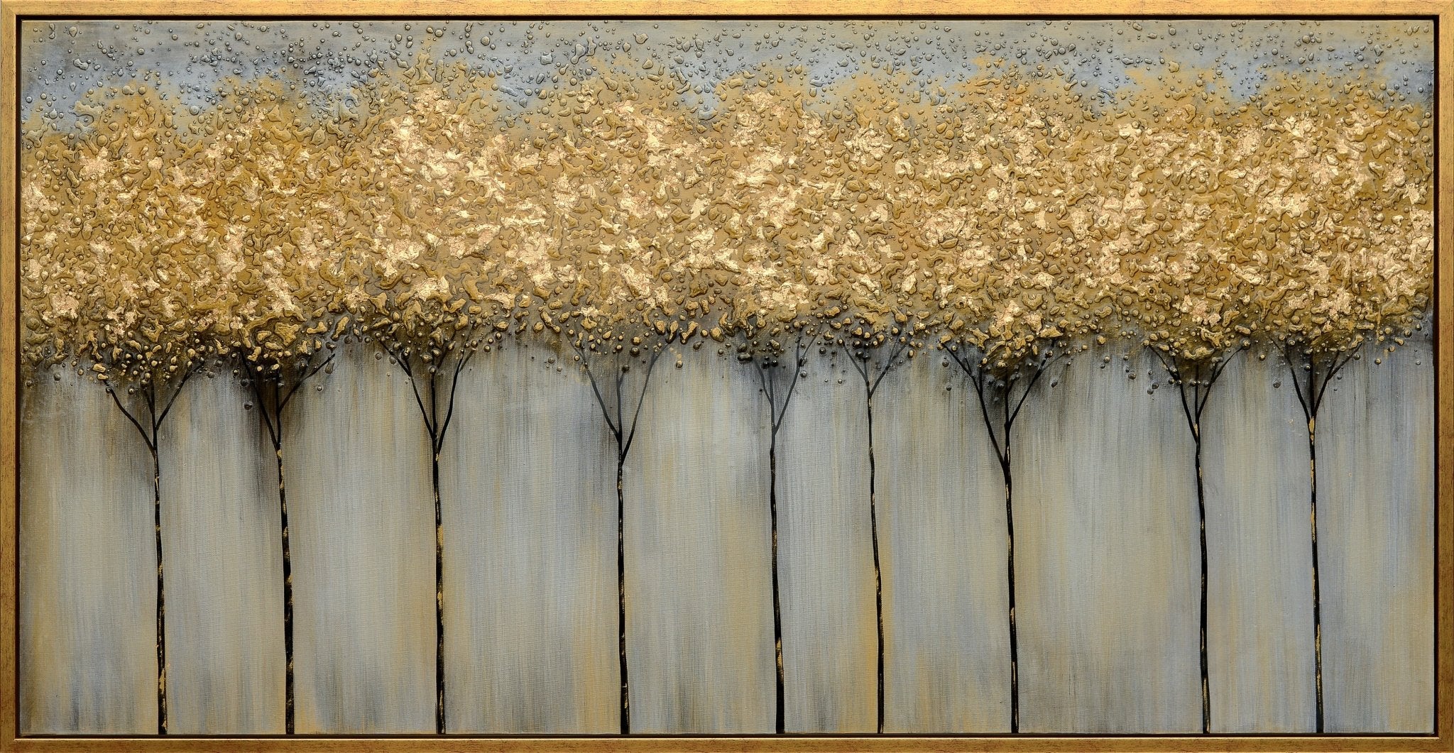 Golden Garden Handmade Oil Painting Wall Art| Crestview