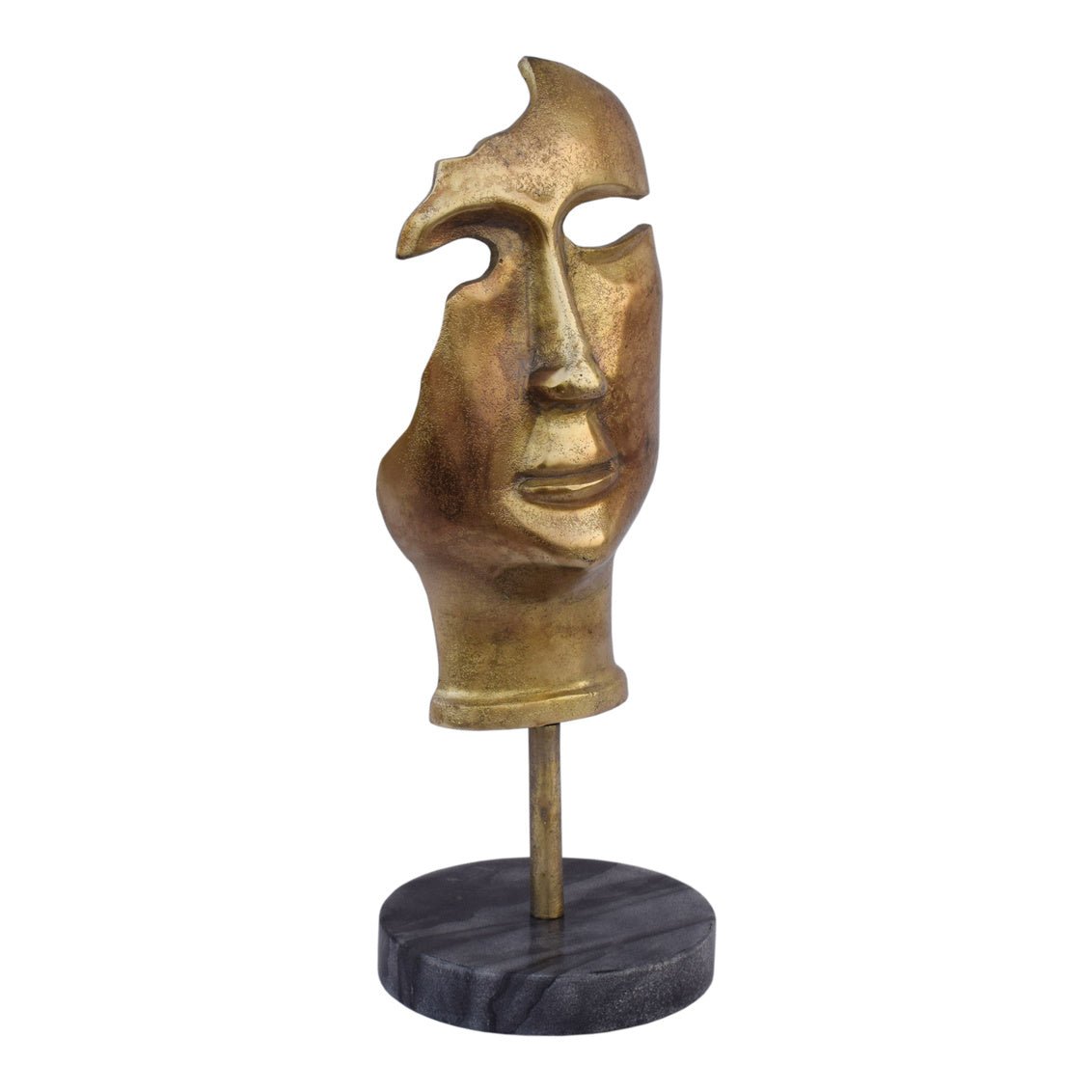 Golden Mask On Stand Table Decors| Moe's Home