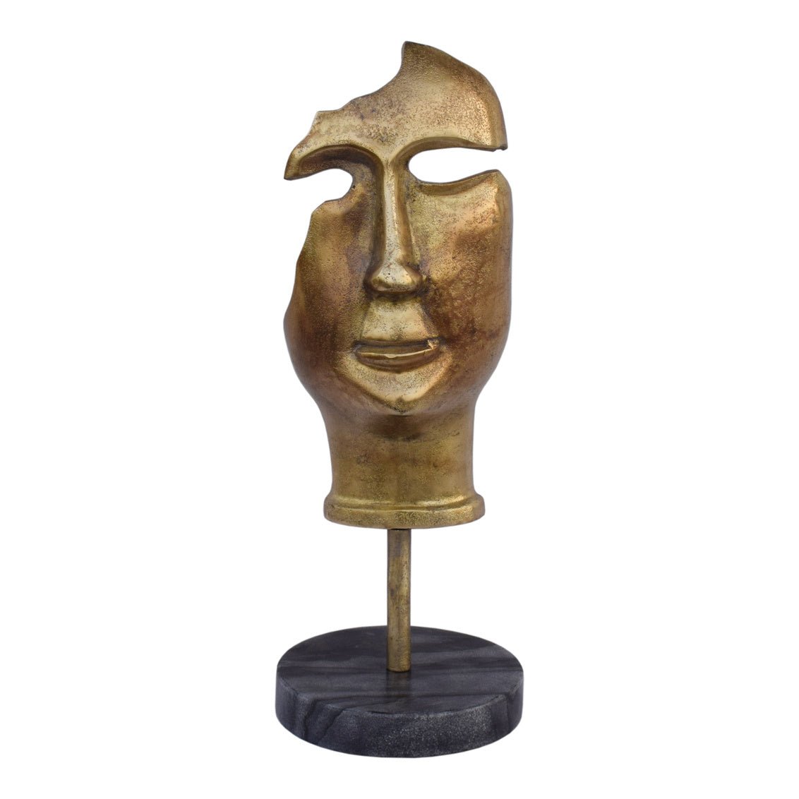 Golden Mask On Stand Table Decors| Moe's Home
