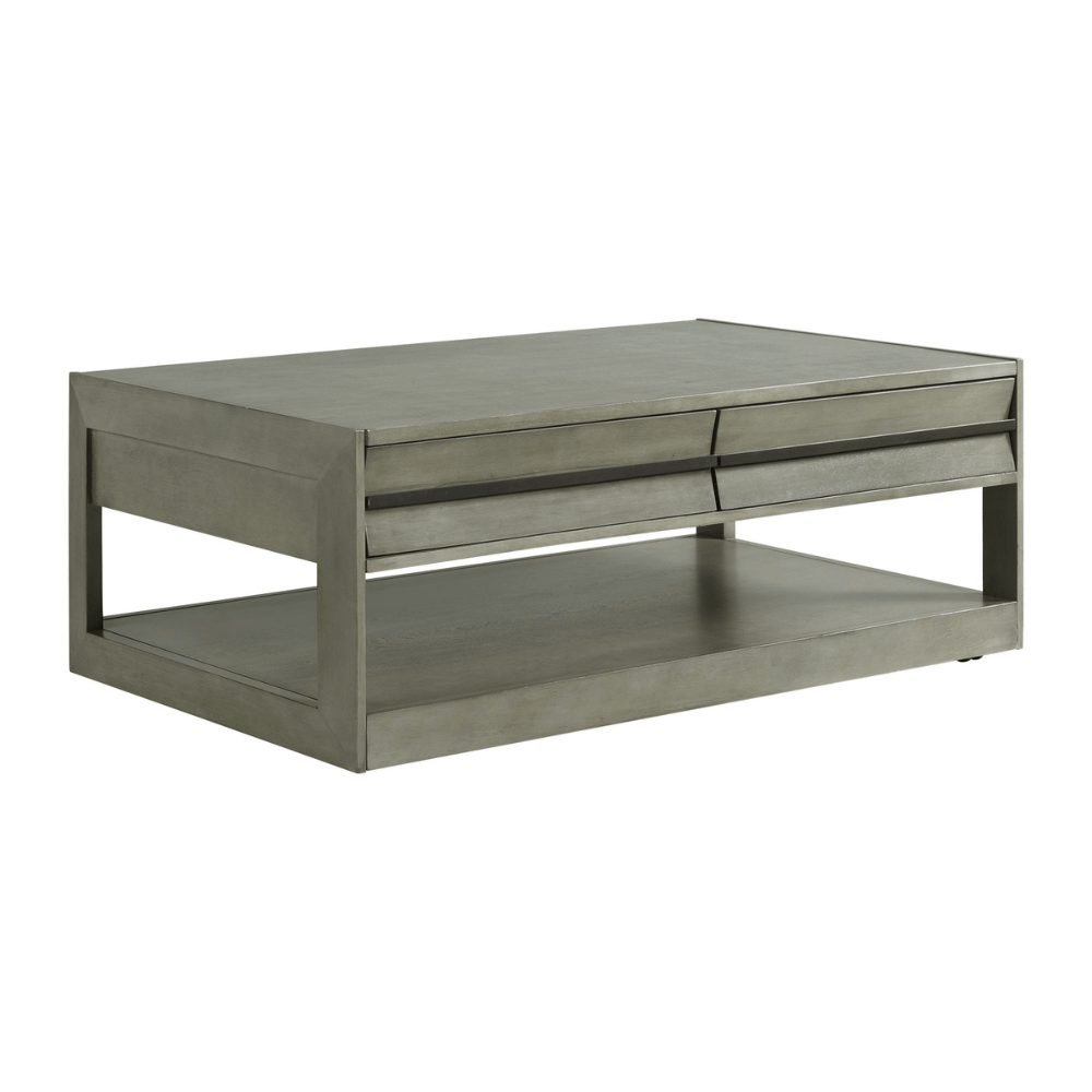 Gordon Rectangular Coffee Table In Grey Coffee Tables| Roots Furniture