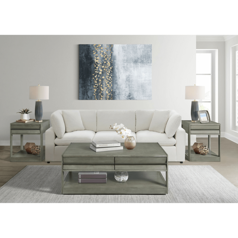 Gordon Rectangular End Table In Grey Accent & End Tables| Roots Furniture