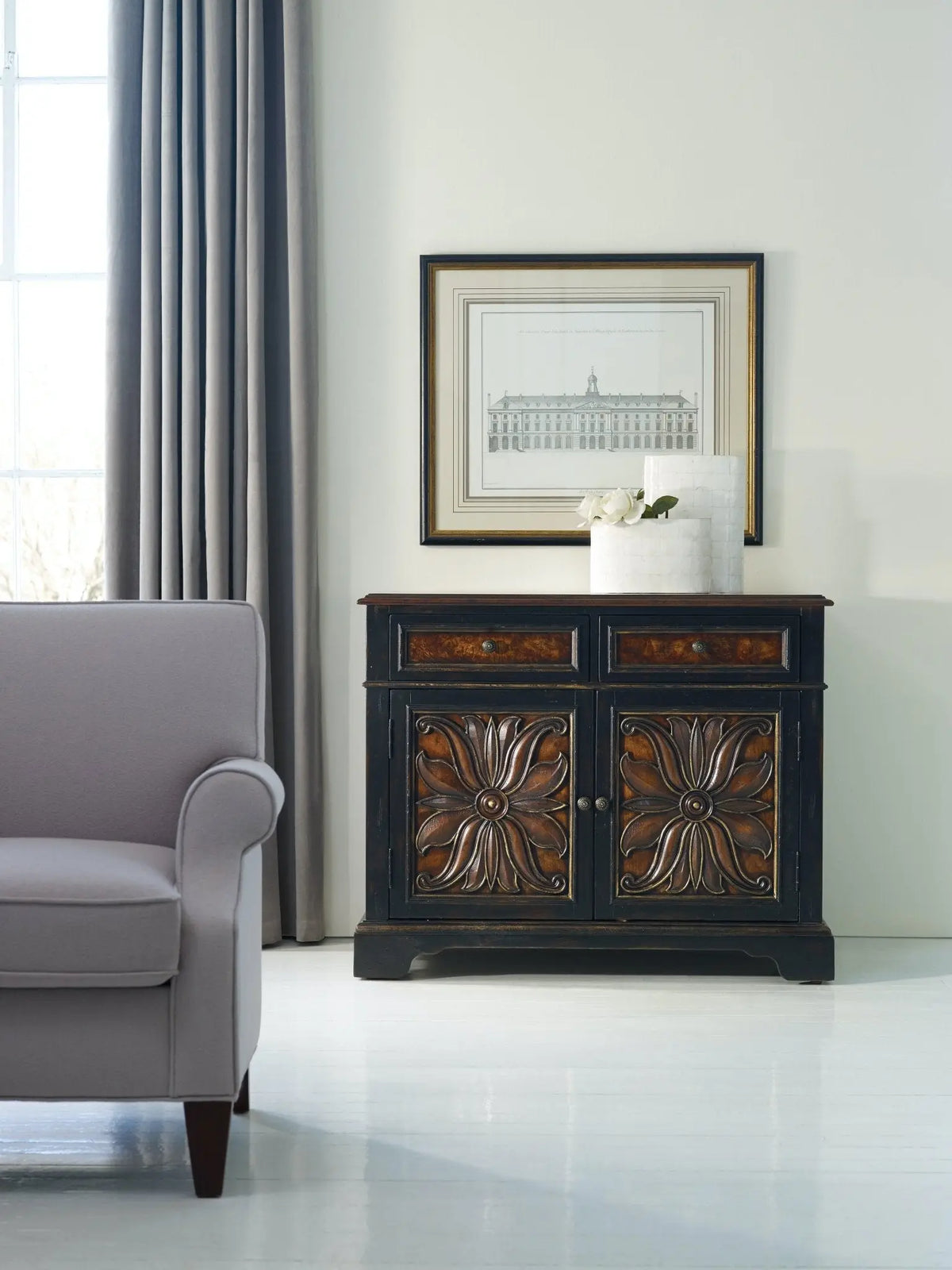 Grandover Two Drawer Two Door Chest Cabinets & Chests| Hooker