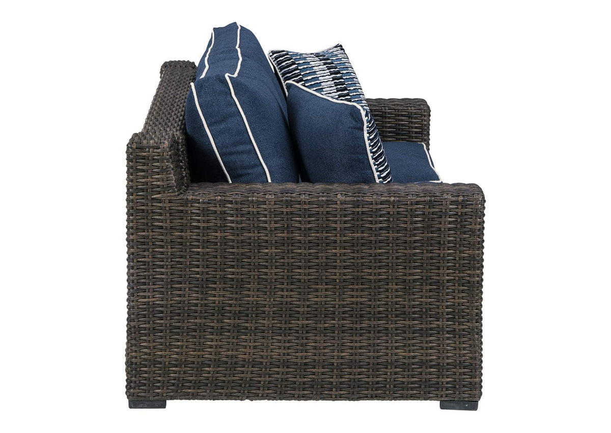Grasson Lane Loveseat with Cushion Outdoor Loveseats & Sofas| Ashley Homestore