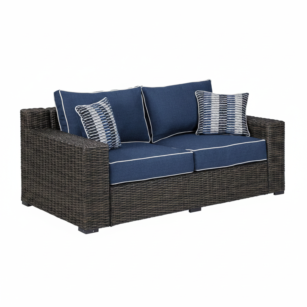 Grasson Lane Loveseat with Cushion Outdoor Loveseats & Sofas| Ashley Homestore