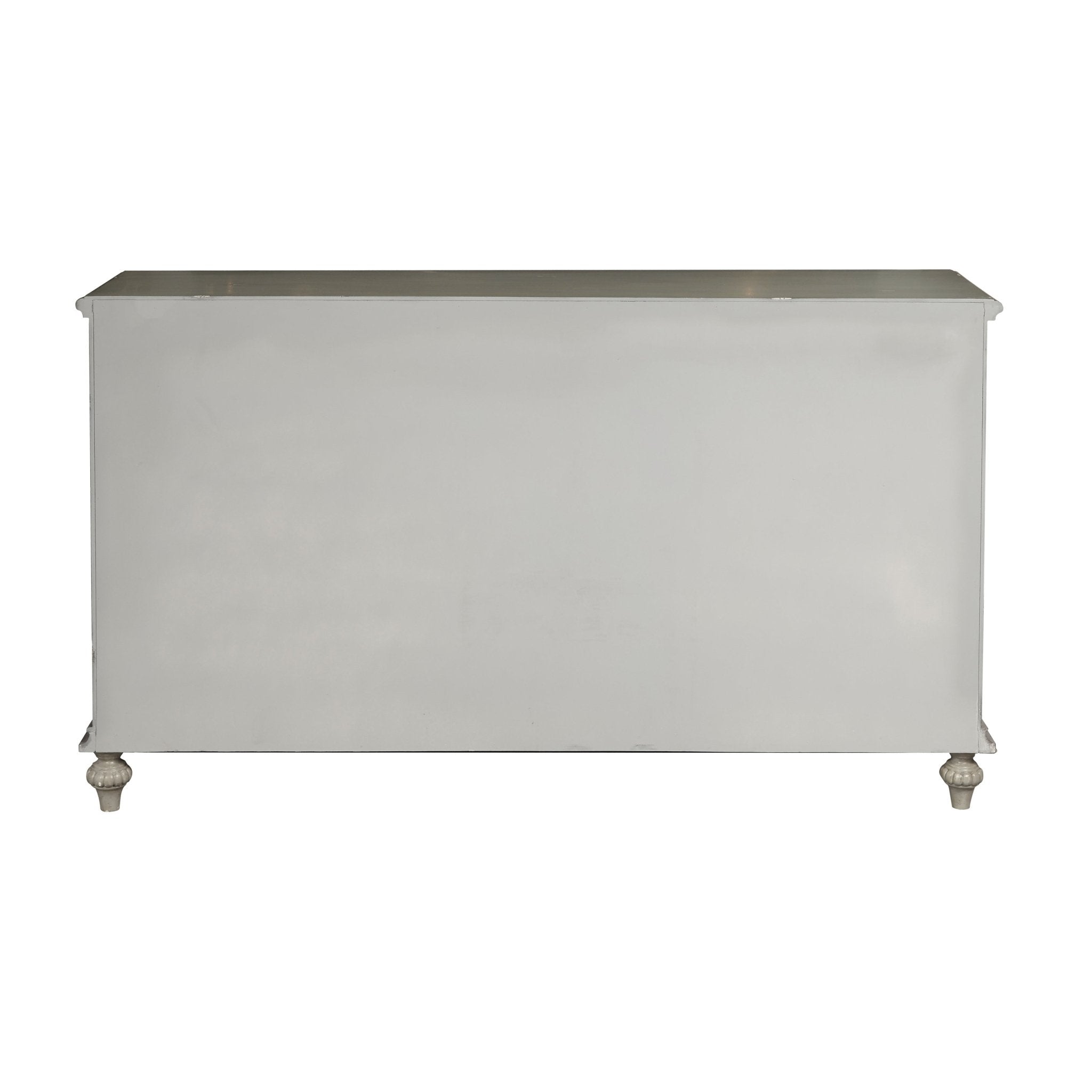 Gray Tin Front Four Door Credenza Consoles & Sideboards| Hooker