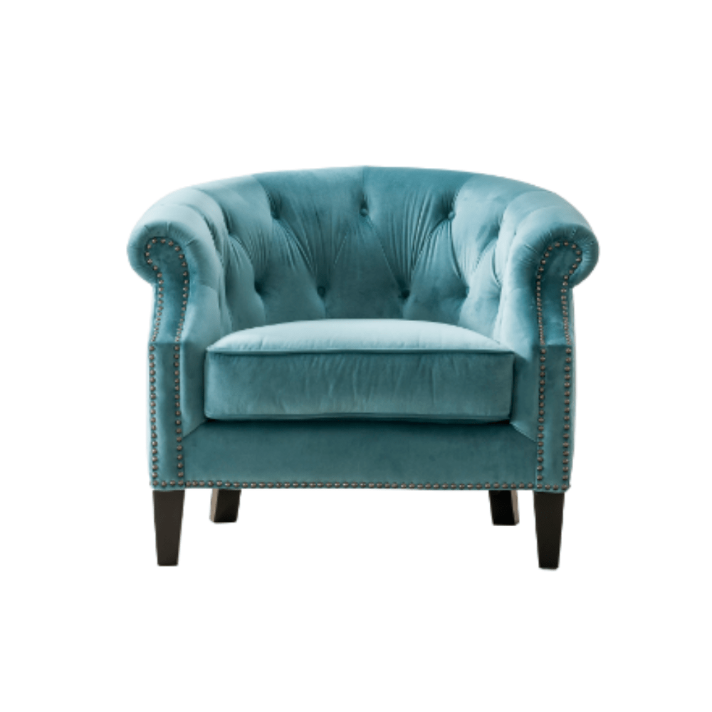 Greek Key Velvet Green Accent Chair Chairs| Roots Furniture