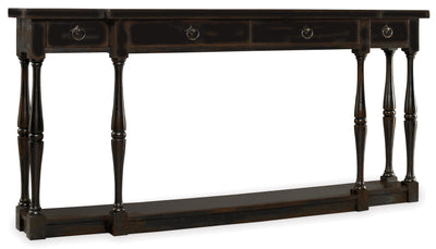 Four-Drawer Thin Console - Ebony - Al Rugaib Furniture (4688748150880)