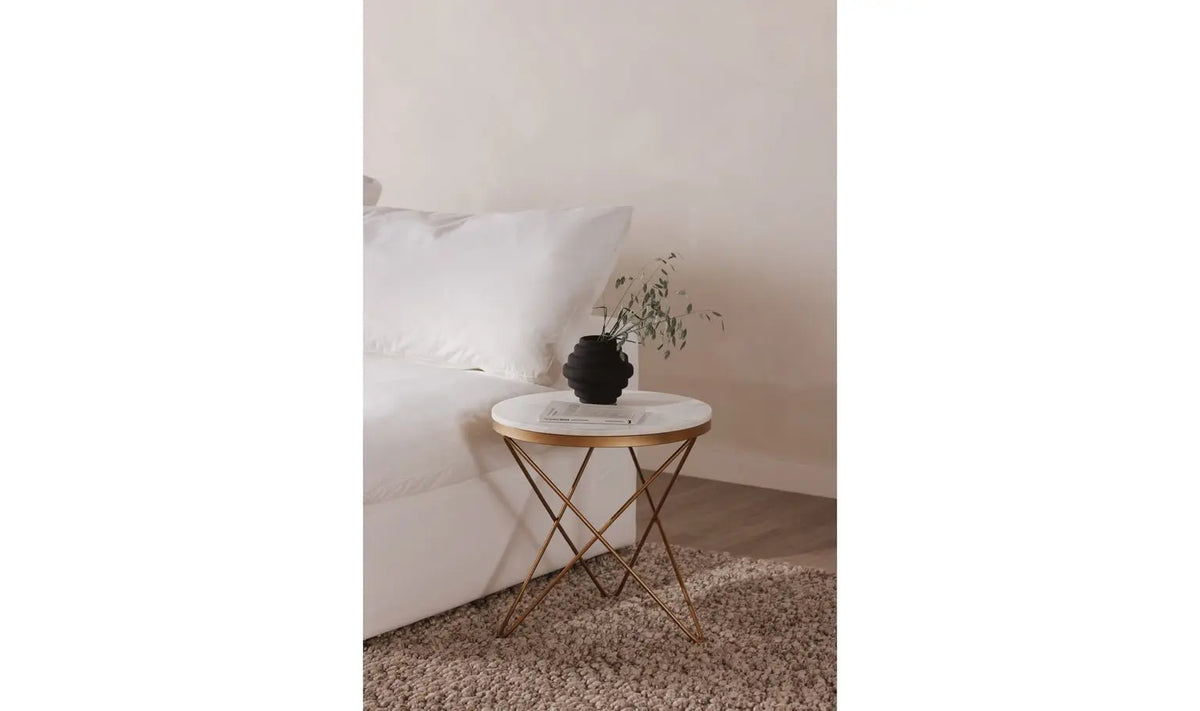 Haley Side Table Black Base Accent & End Tables| Moe's Home
