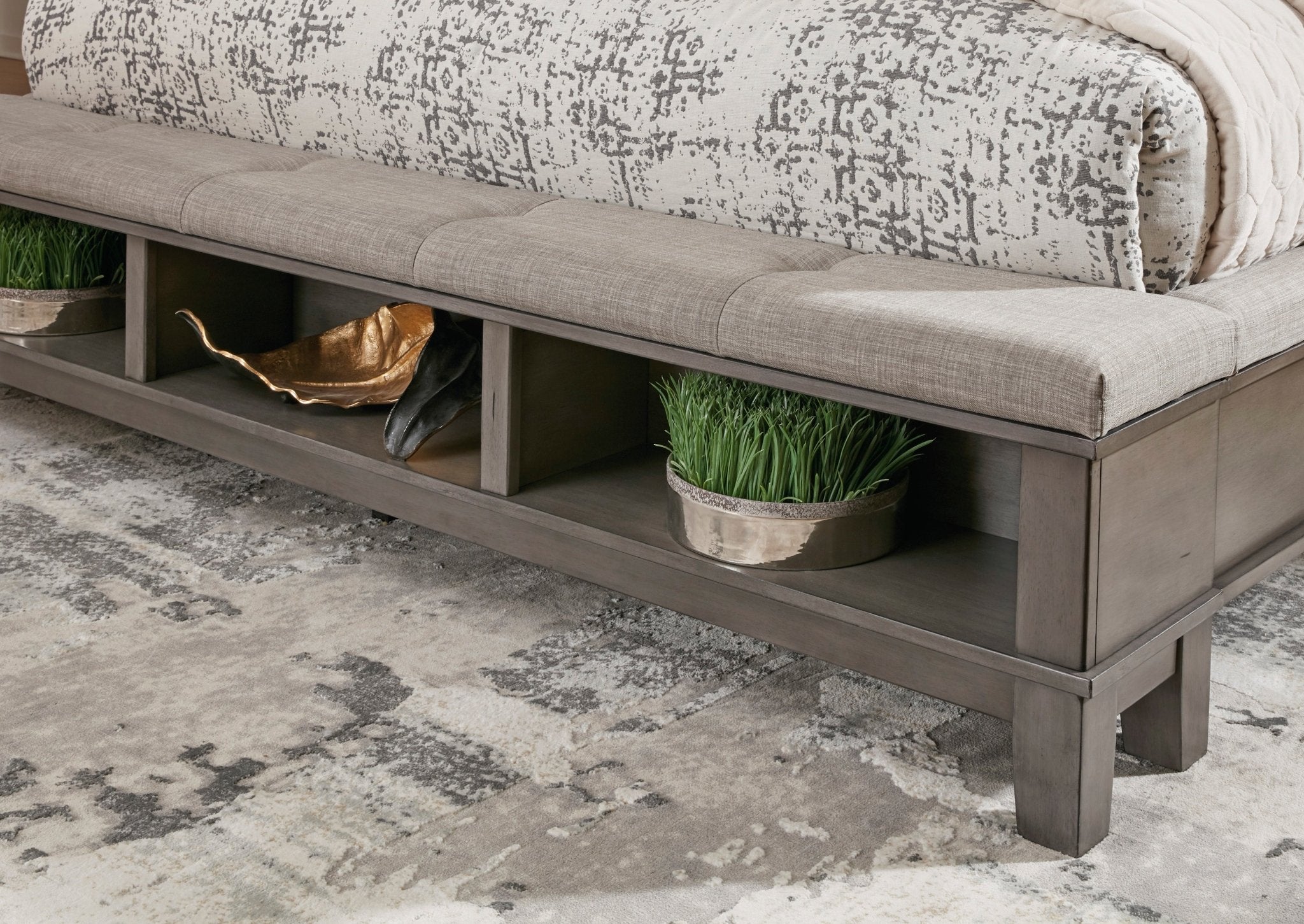 Hallanden King Bed w Storage Beds| Ashley Homestore