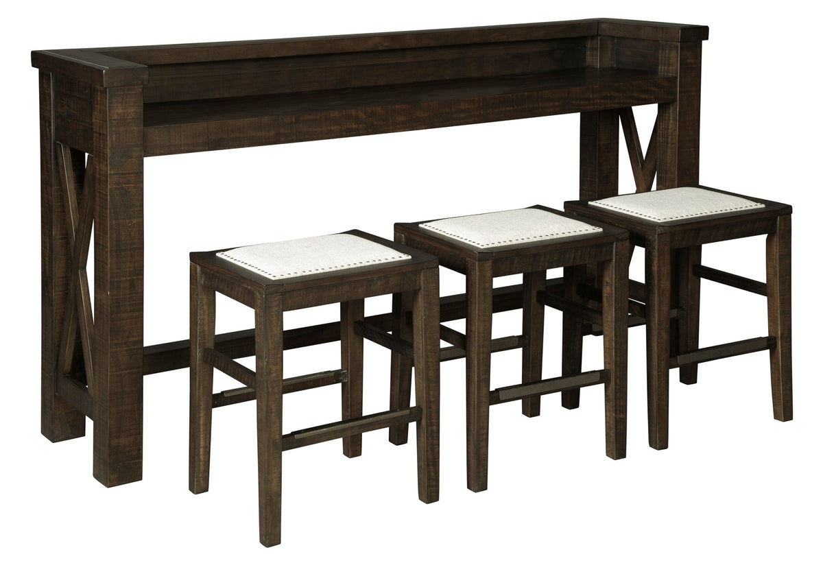 Hallishaw Counter Height Dining Table and 3 Barstools Set Dining Room Sets| Ashley Homestore