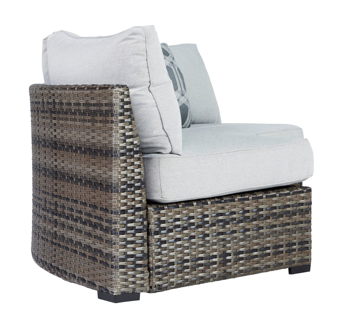 Harbor Court Curved Loveseat with Cushion Outdoor Sectionals| Ashley Homestore