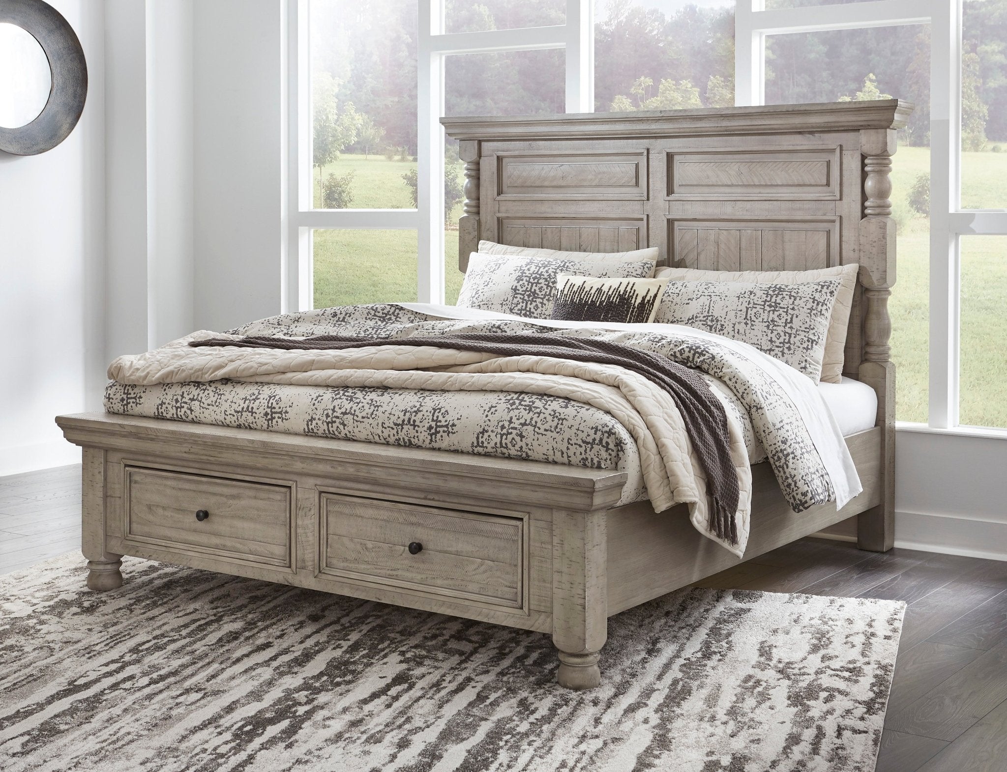 Harrastone King Bed Beds| Ashley Homestore