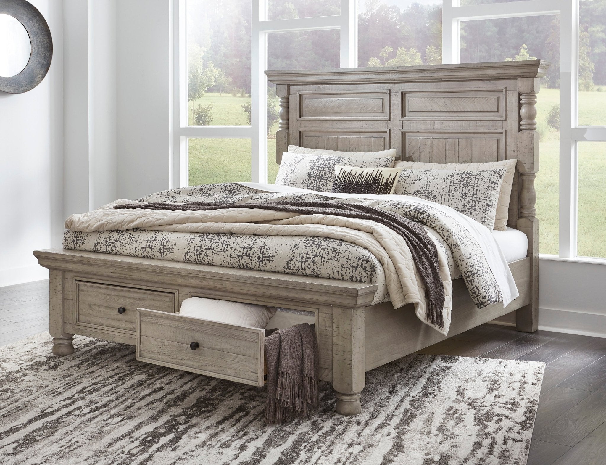 Harrastone King Bed Beds| Ashley Homestore