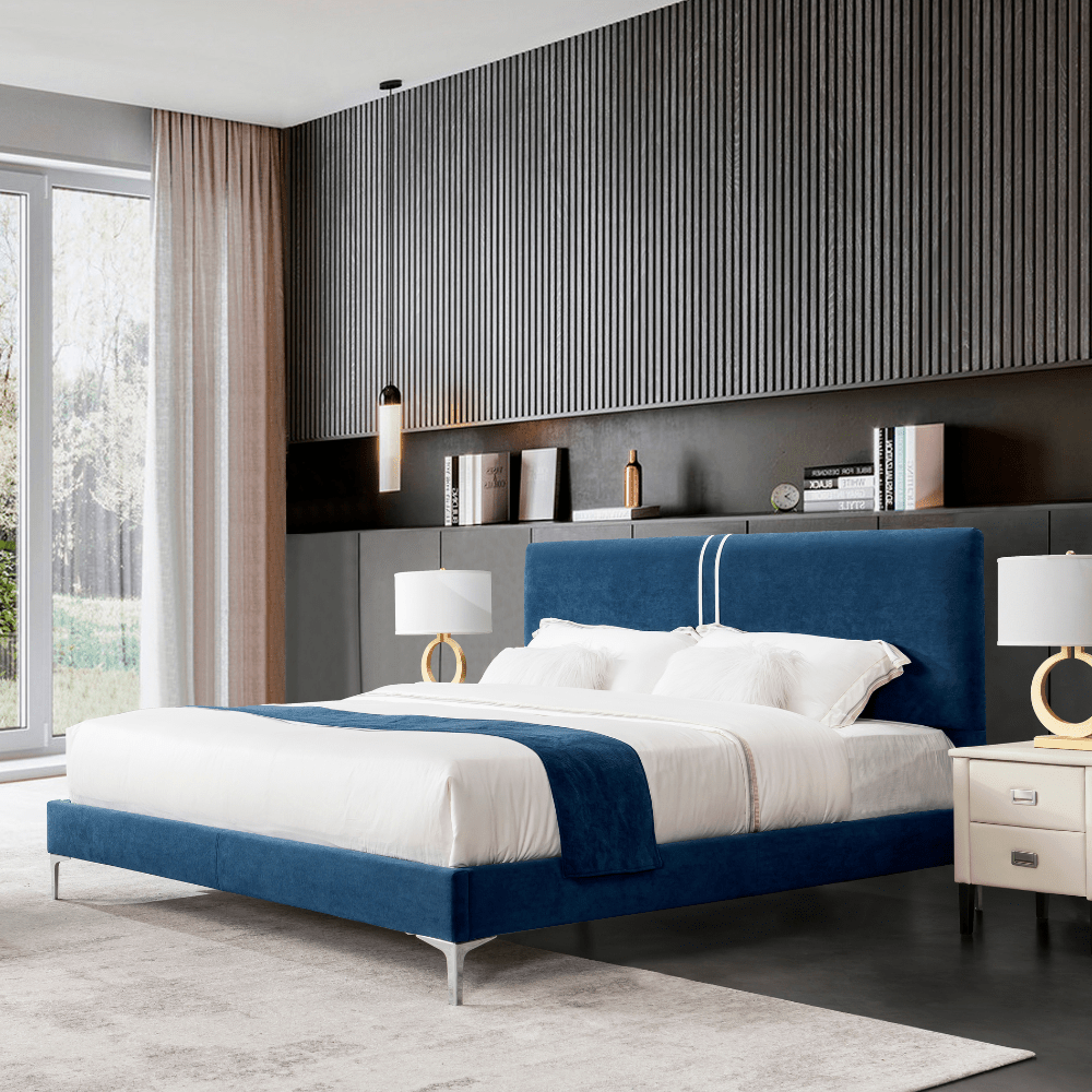 Harvey Blue Bed Beds| Roots Furniture