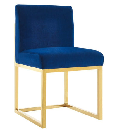 Haute Navy Velvet Chair - Al Rugaib Furniture